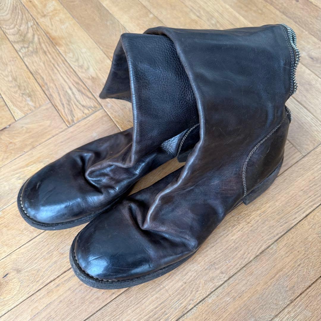 GUIDI グイディ バックジップロングブーツ 40