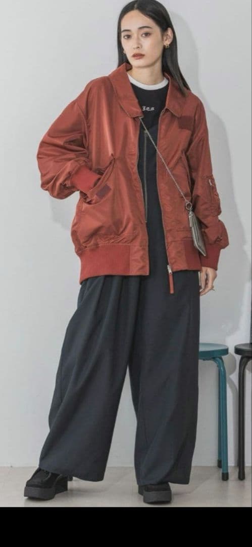 【新品タグ付き】JEANASIS ジーナンス　リバーシブル　フライトジャケット