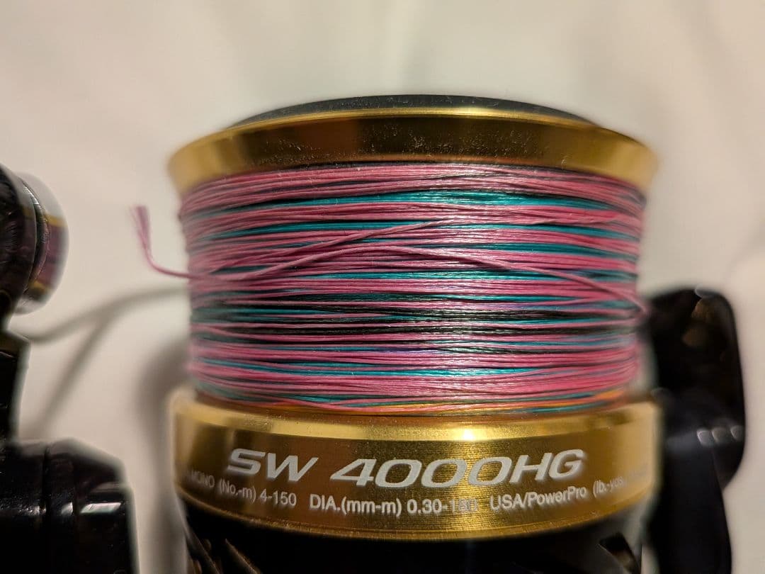 極美品 シマノ スフェロスSW4000HG BB化 ゴメクサスA30 PE付