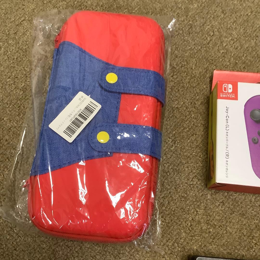Switch 本体レッド/ブルー 、128GSD、追加ジョイコン、ケースつき