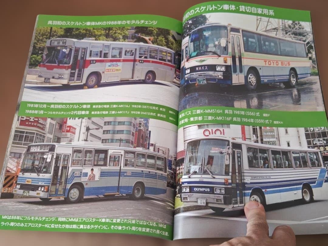 神奈川バス資料保存会呉羽初期量産型スケルトン車体のふそう大型路線バスエアロスター