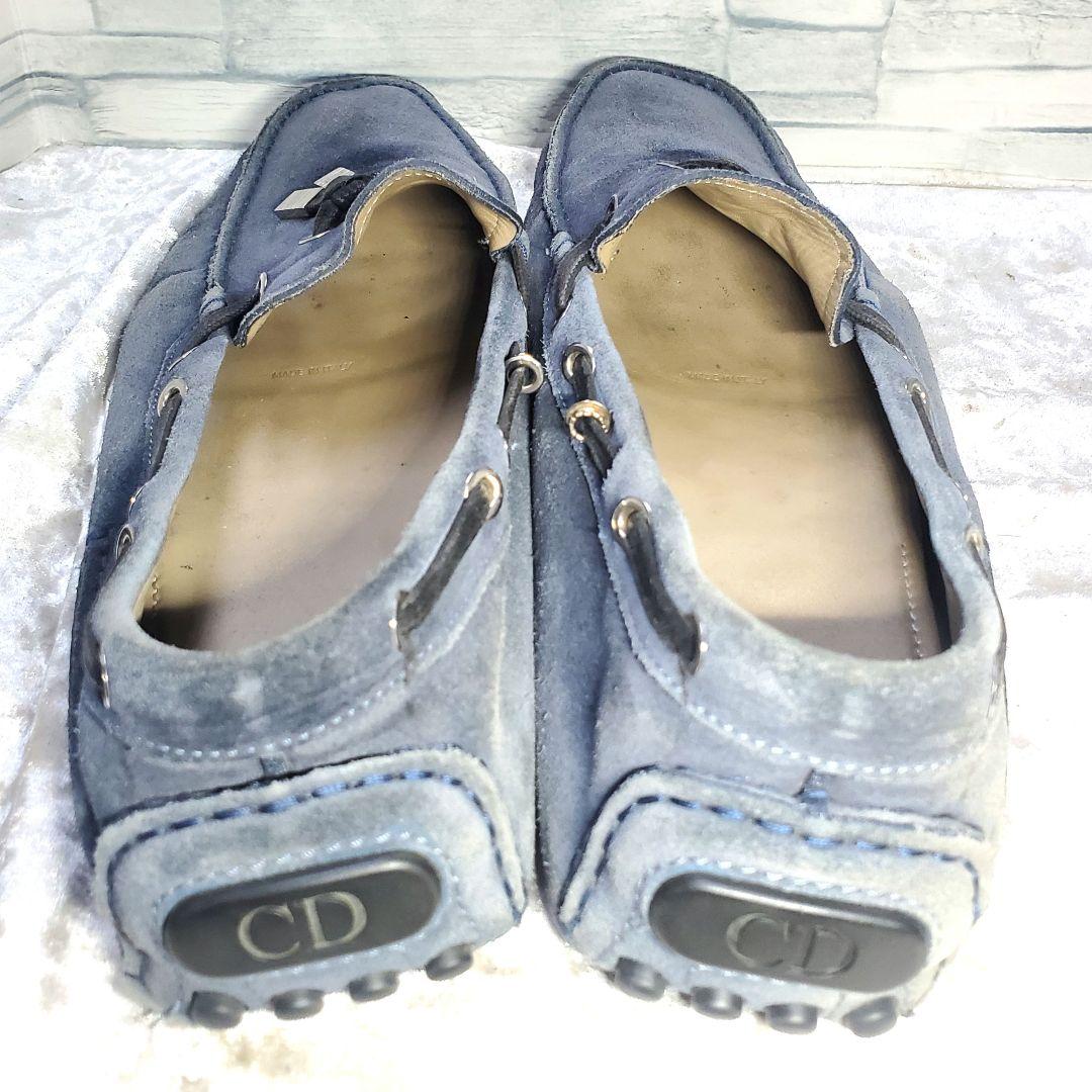 Dior homme 27.5cm ローファー モカシン スエード ネイビー