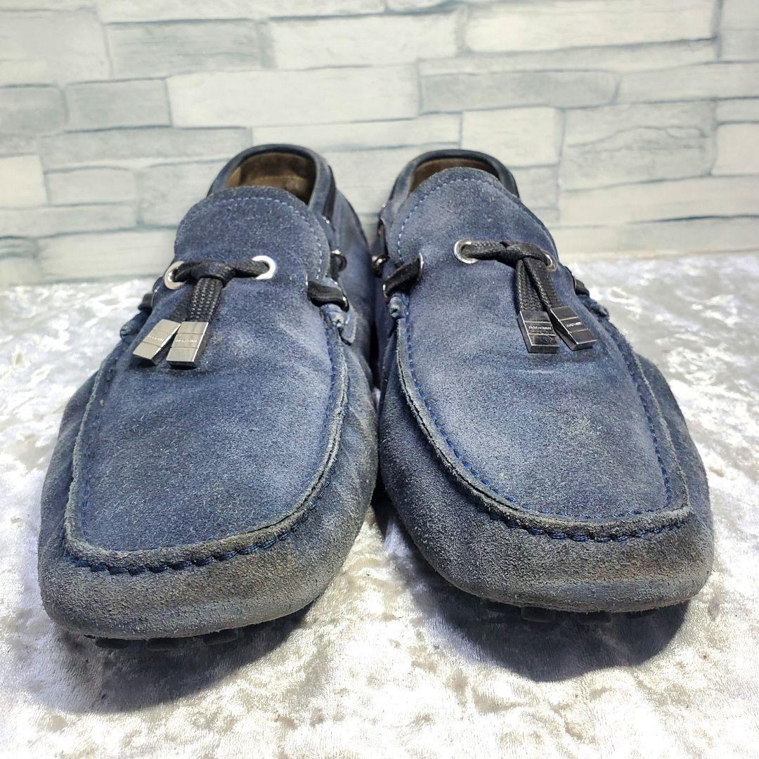 Dior homme 27.5cm ローファー モカシン スエード ネイビー