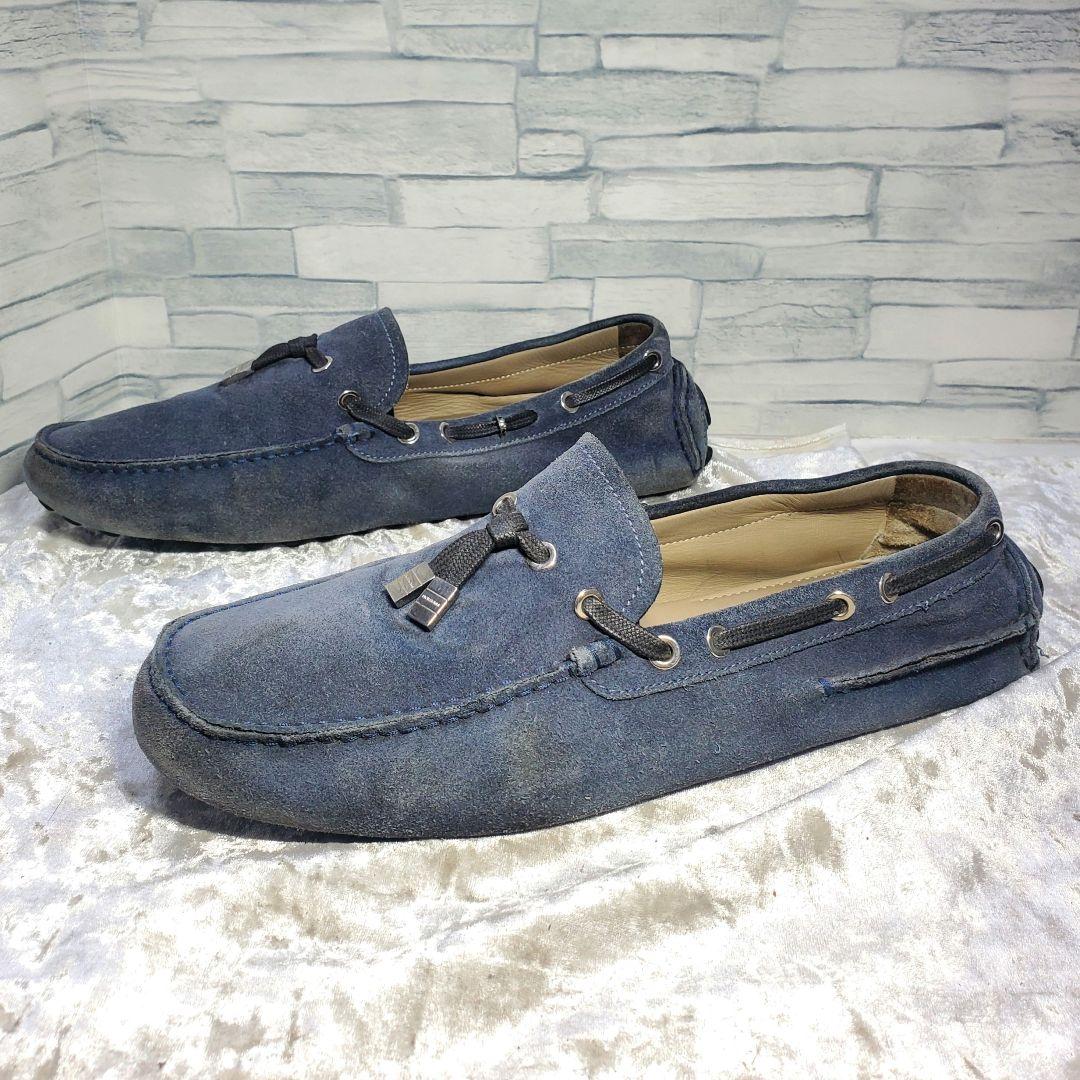 Dior homme 27.5cm ローファー モカシン スエード ネイビー