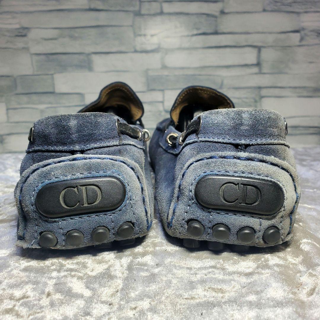 Dior homme 27.5cm ローファー モカシン スエード ネイビー