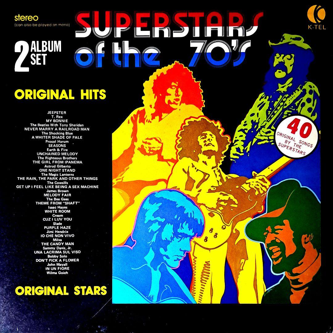 Superstars Of The 70s　レコード　帯付　日本盤