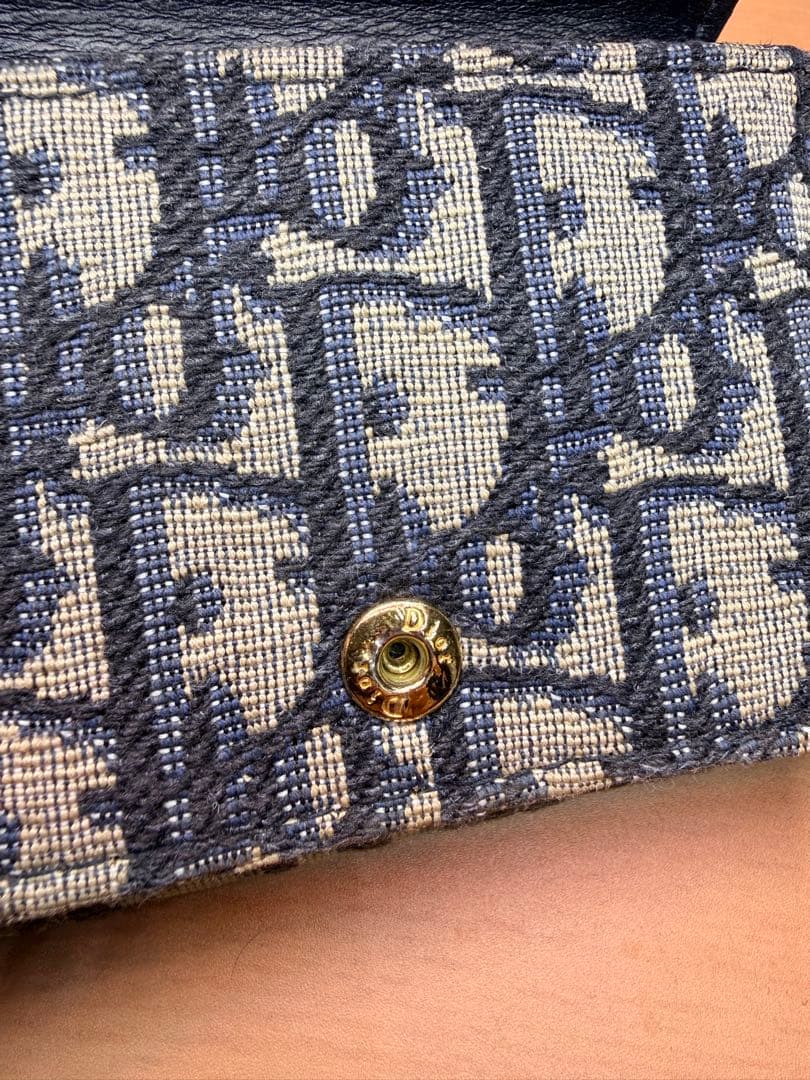 Christian Dior 三つ折り財布 オブリーク ベージュ ウォレット