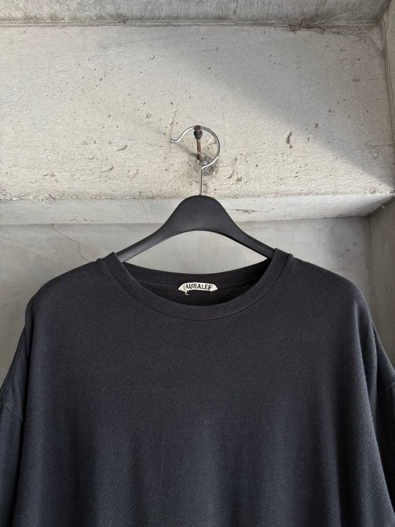 トップス AURALEE CREW NECK HALF SLEEVE TEE