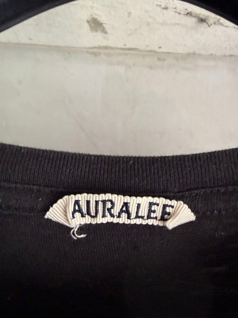 トップス AURALEE CREW NECK HALF SLEEVE TEE