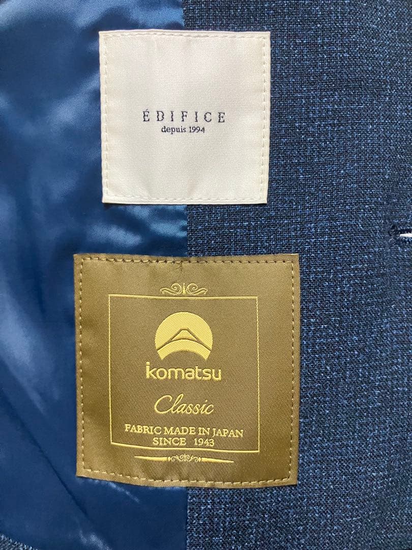 ÉDIFICE ダークブルー ビジネスジャケット　ANA