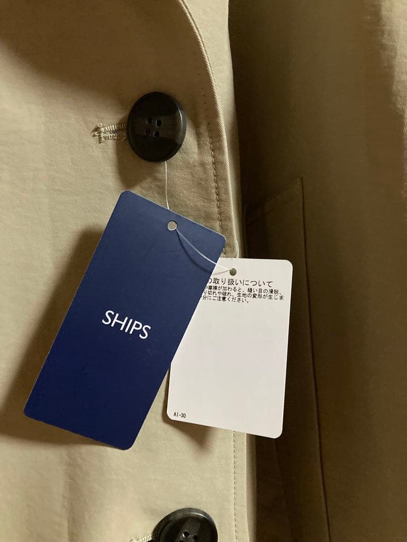 ＊新品未使用＊SHIPS Colors ベージュ フード付きトレンチコート