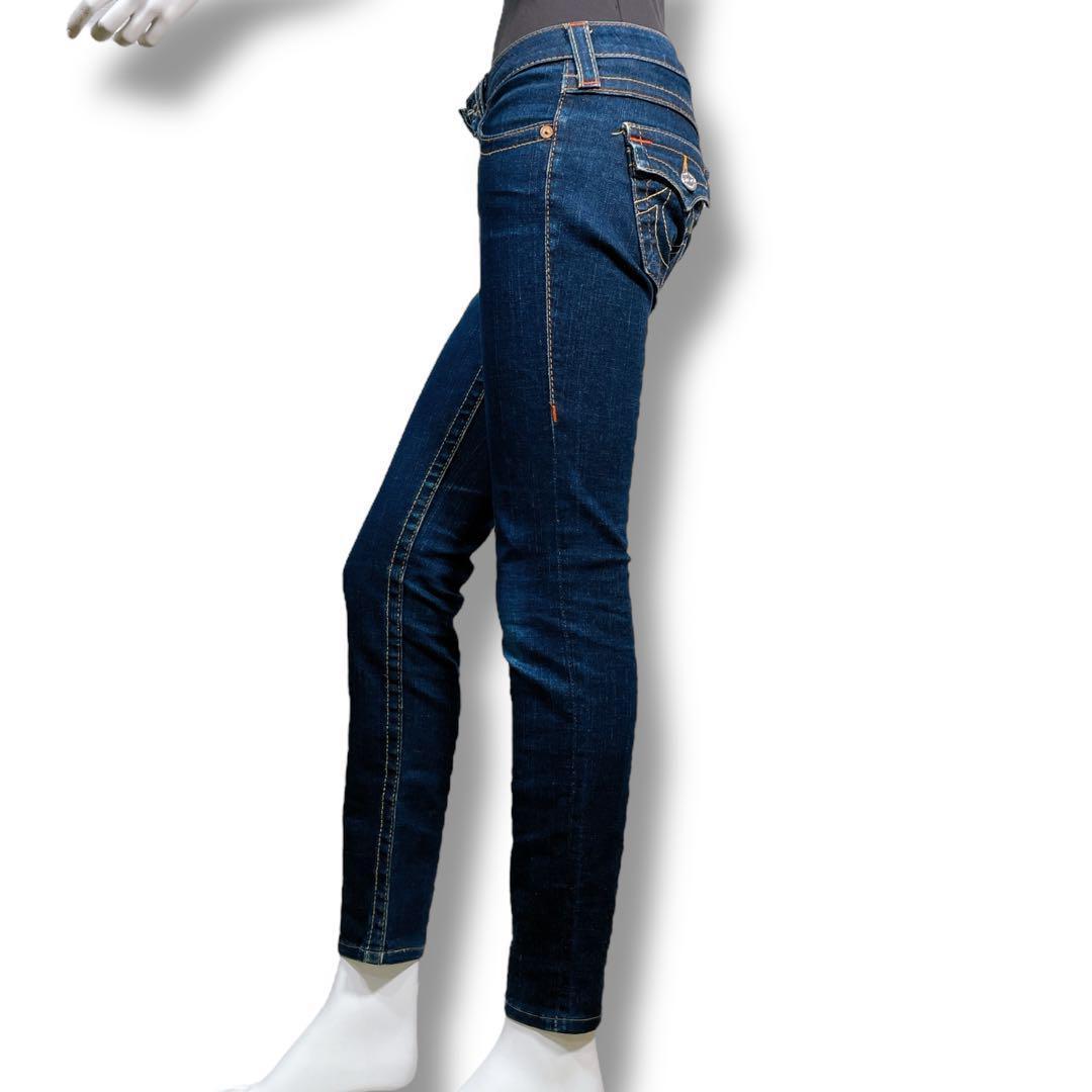 美品TRUE RELIGION JOEY ローライズブーツカット デニム 24