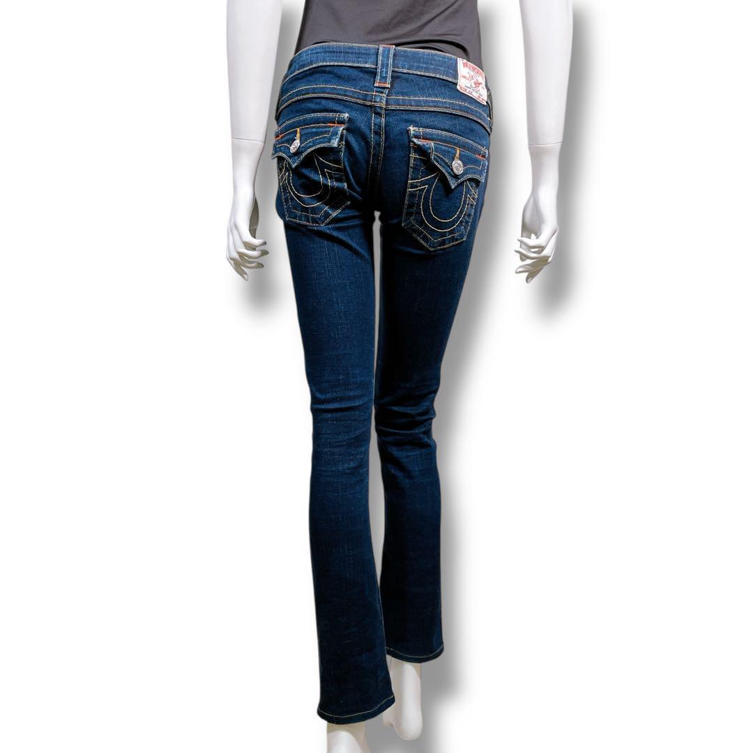 美品TRUE RELIGION JOEY ローライズブーツカット デニム 24