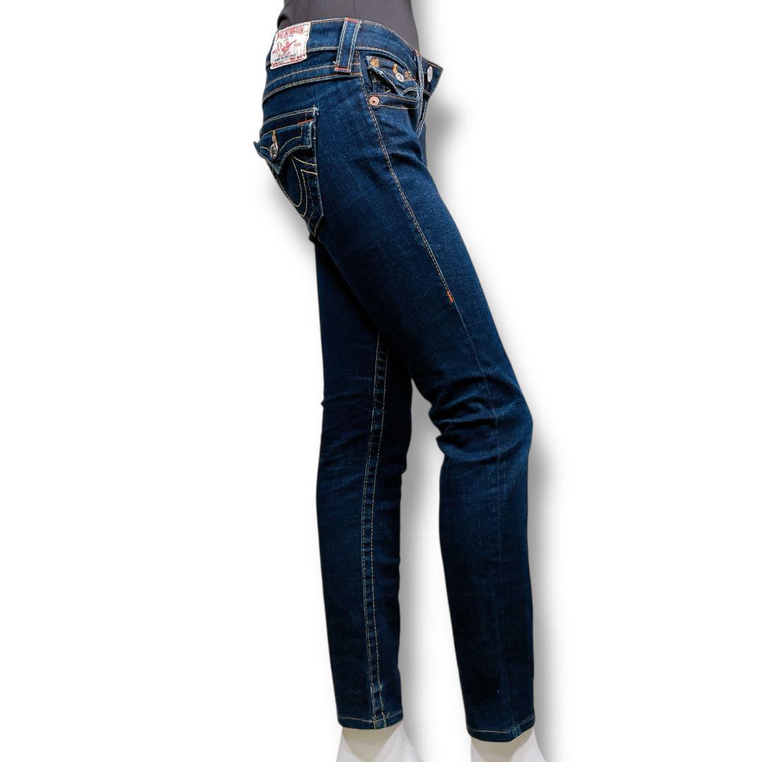 美品TRUE RELIGION JOEY ローライズブーツカット デニム 24