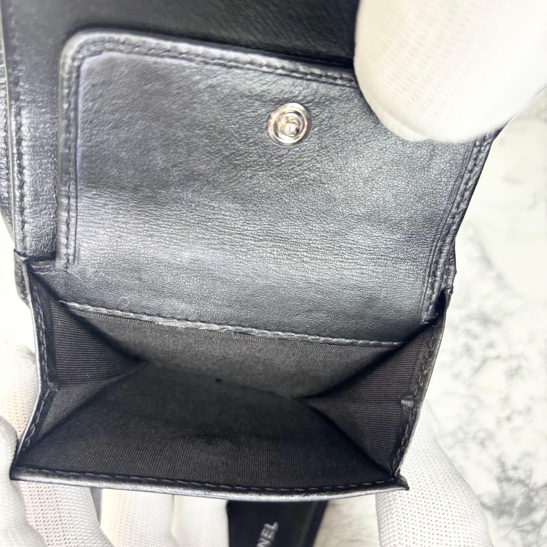 xx_xx 様　CHANEL 財布　三つ折り　マトラッセ　ココマーク