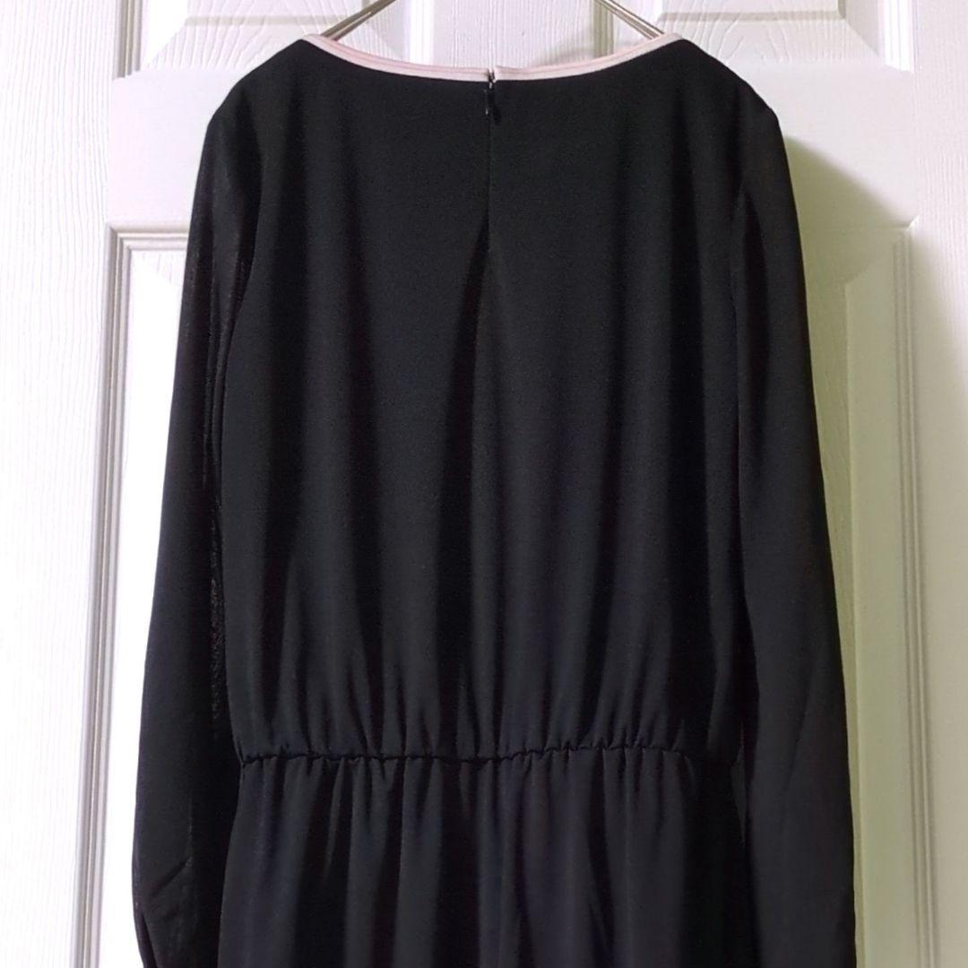 【専用】レオナール　LEONARD　カンカン素材　ワンピース　トリム　お花