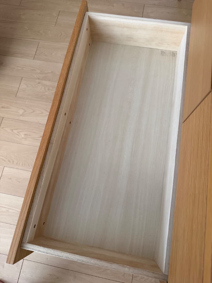 無印良品　チェスト　4段　オーク材