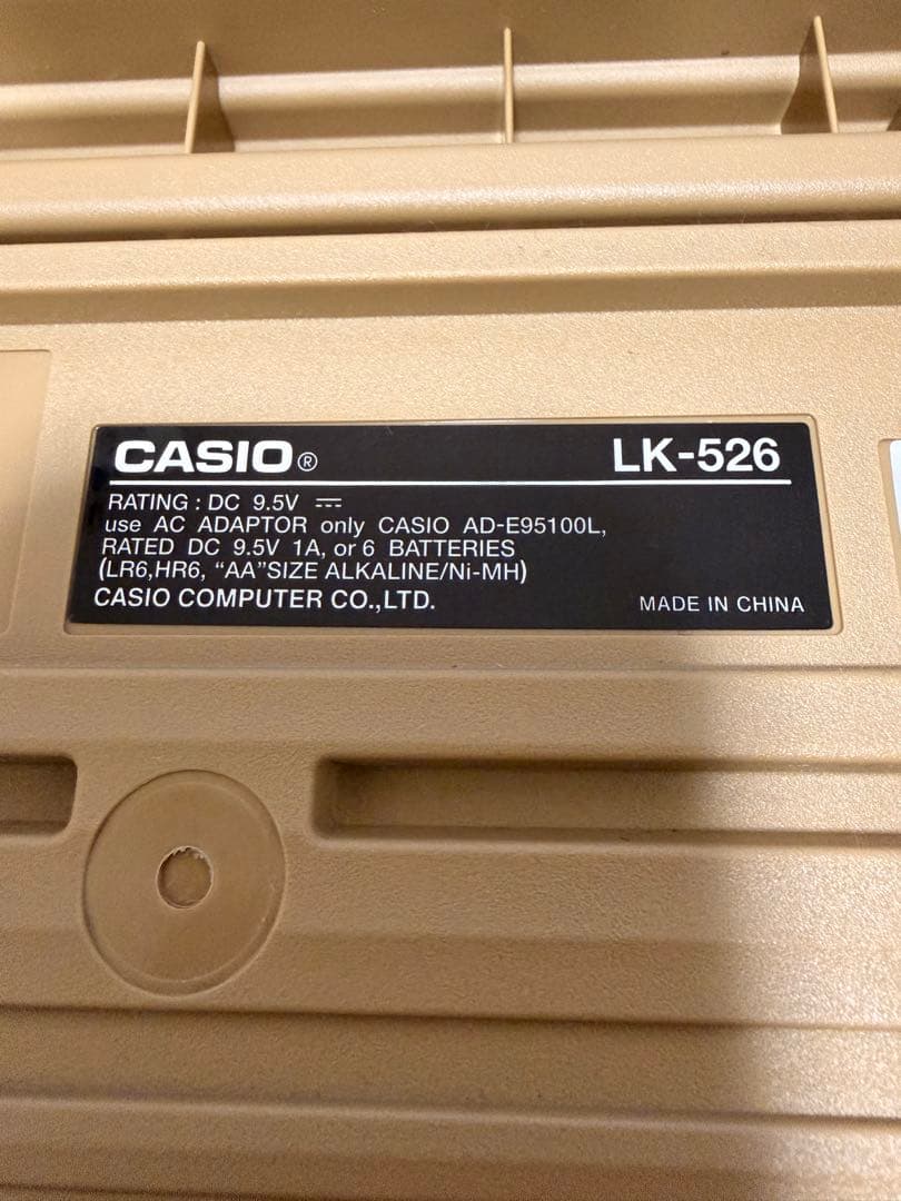 [美品]CASIO電子キーボード 光ナビゲーション LK-526