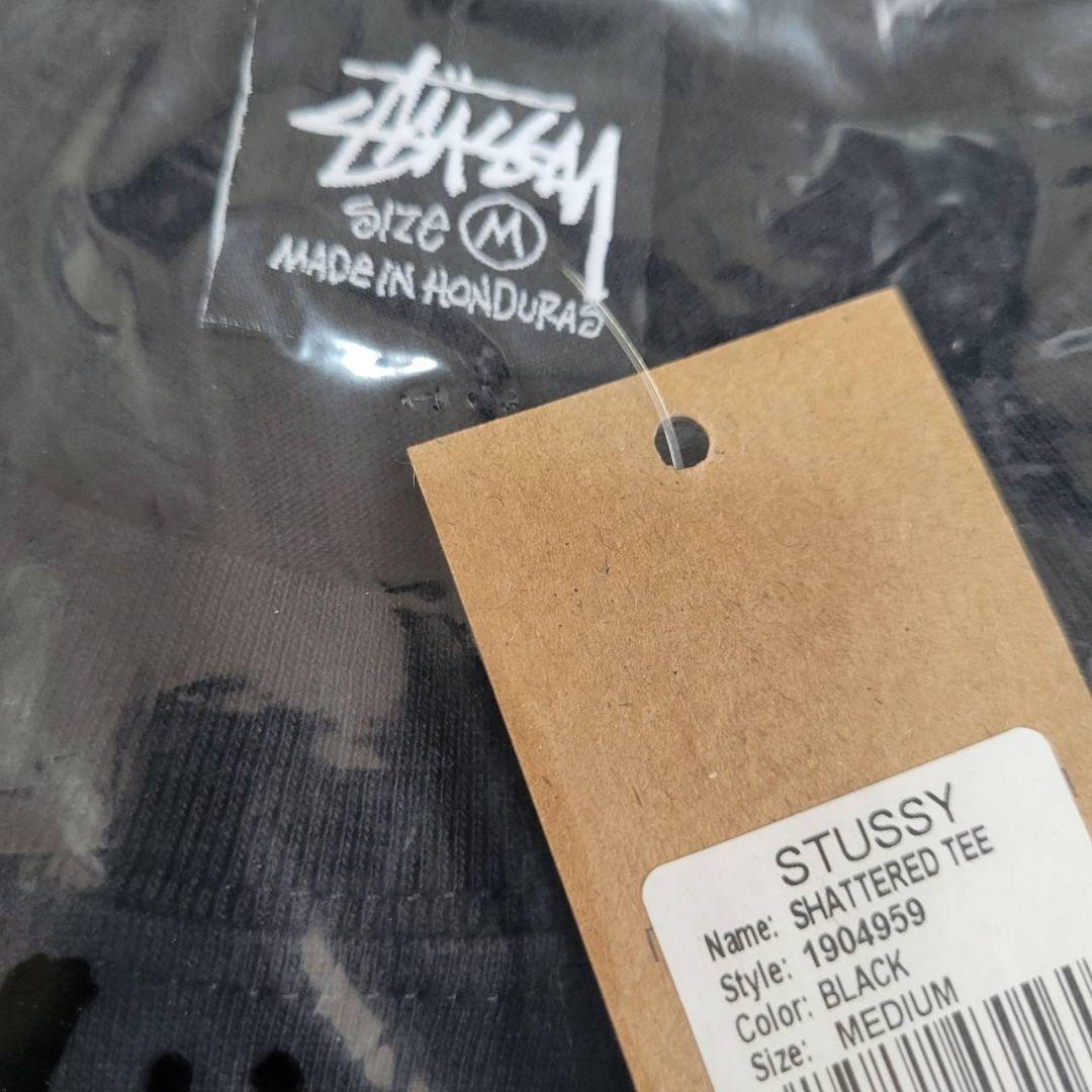 STUSSY SHATTERED TEE Mサイズ ブラック