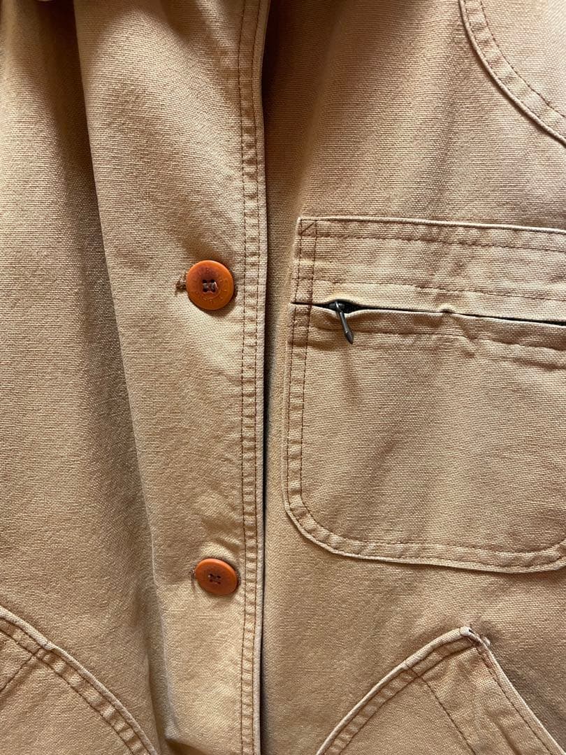 海外古着　ヴィンテージ　L.L.Bean ベージュカバーオール　アウター　コート