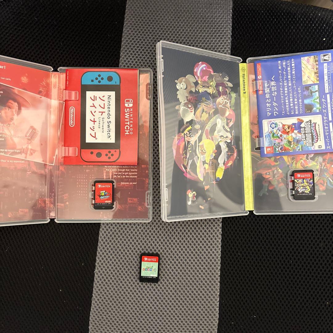 スプラトゥーン3 スーパーマリオオデッセイ あつまれどうぶつの森 ケースなし