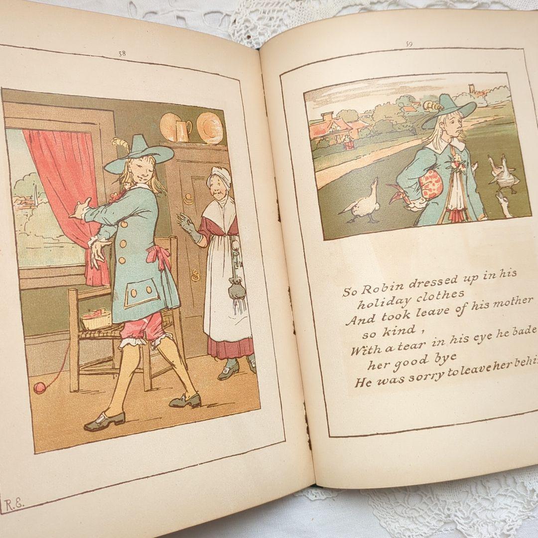 稀少1880年アンティーク絵本 民謡 児童書 洋書 ヴィクトリアン 楽譜