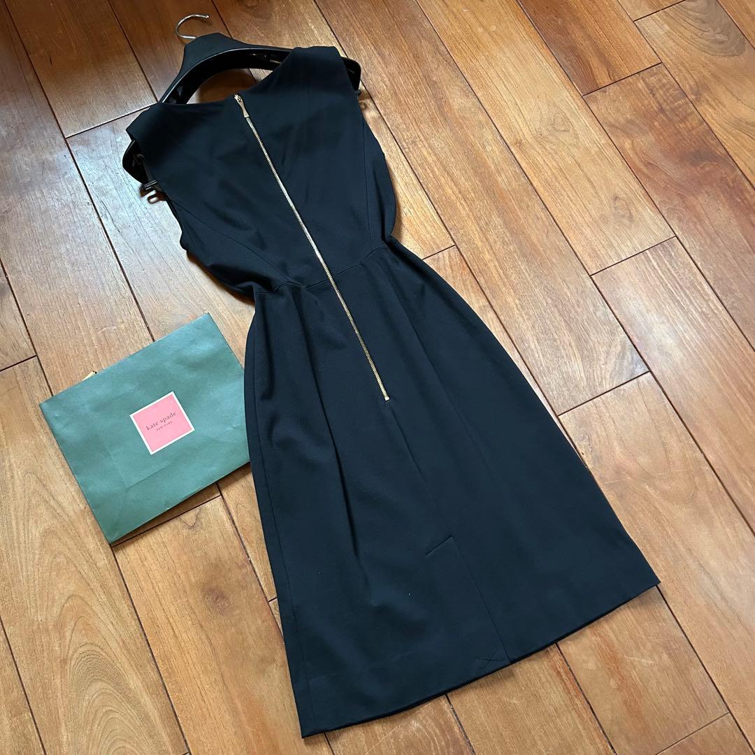 美品ケイトスペード　ワンピース　ブラック　リボン　Kate spade 4