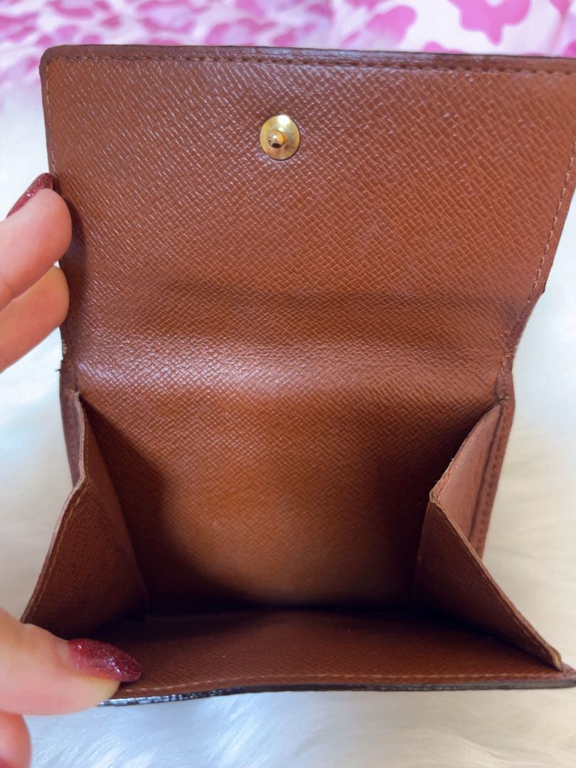 ルイヴィトン ポルトモネ ビエ カルトクレディ モノグラム 三つ折り財布 美品