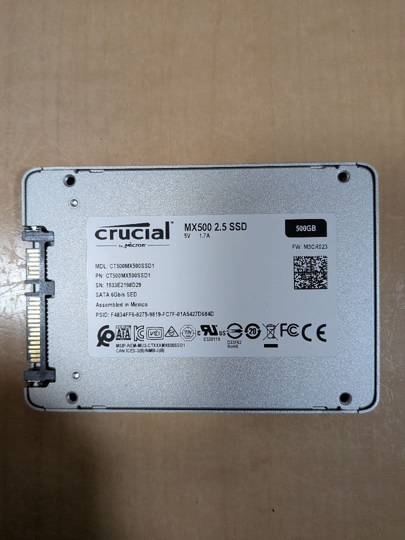 ア*ト様 crucial MX500 2.5 SSD 500GB