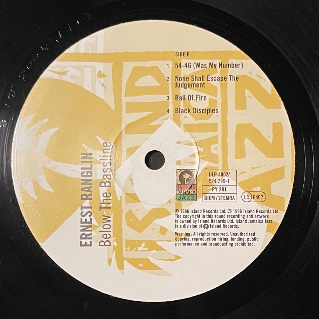 オリジナル！ERNEST RANGLIN/BELOW THE BASSLINE