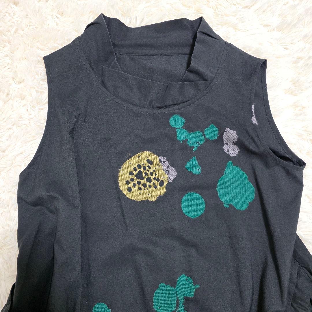 TOMO　美品 慈雨 ジウ アシンメトリー ノースリーブワンピース 40