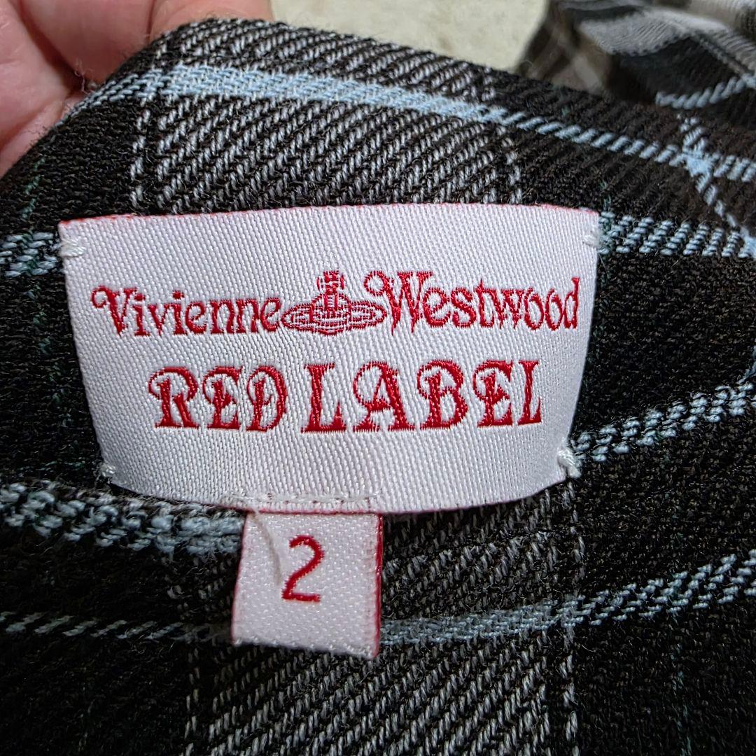 Vivienne Westwood ノースリーブひざ丈ワンピース チェック柄