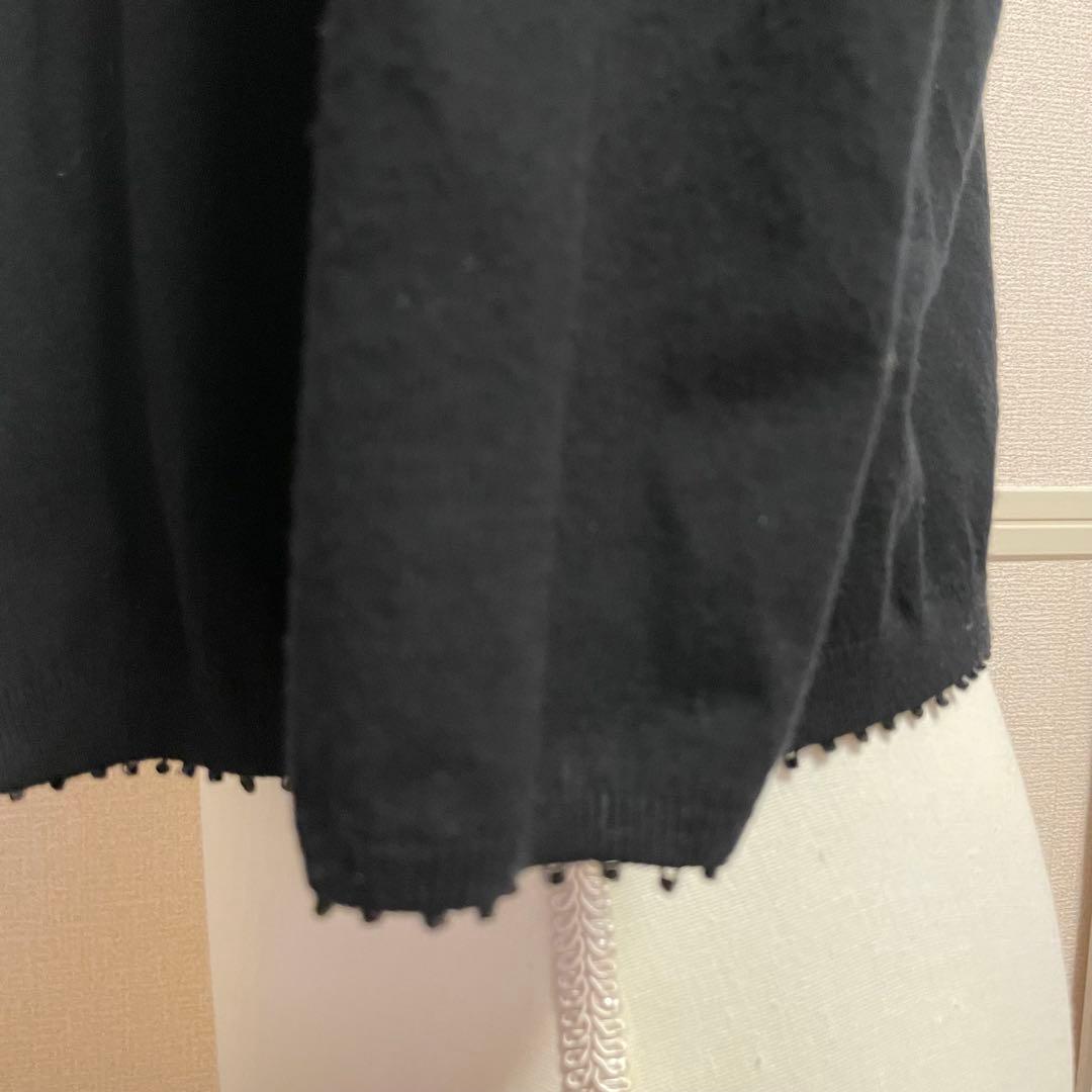 美品 FOXEY BOUTIQUE フォクシー カーディガン 黒 40 ビーズ