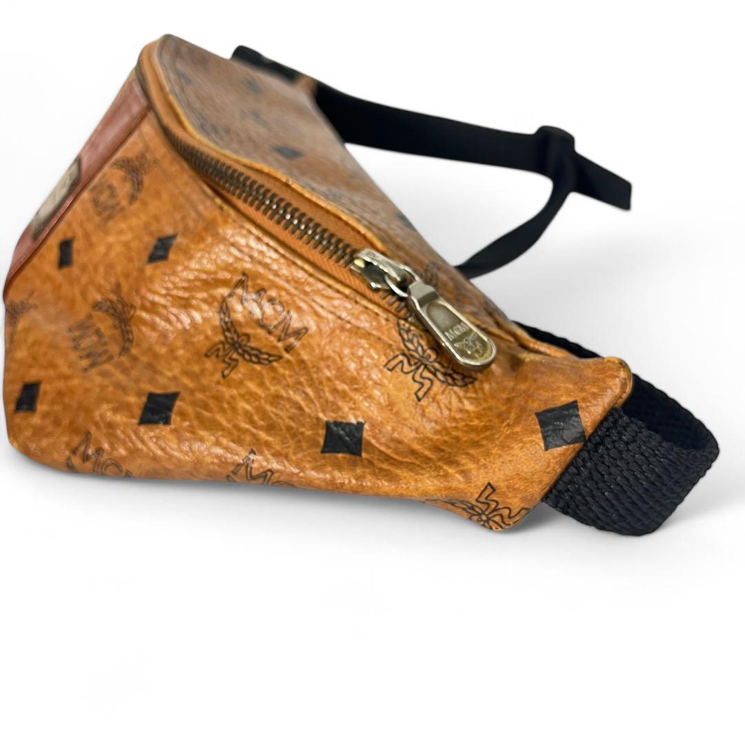 MCM ボディバッグ　ウエストバッグ　ヴィセトス　ゴールド金具　ブラウン