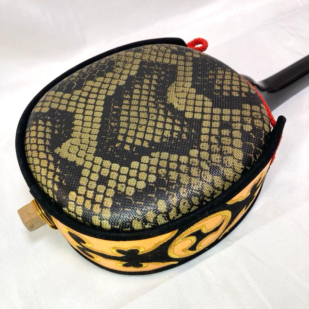 三線 沖縄 ソフトケース 付属品 初心者 人工皮 蛇革 蛇皮 和楽器