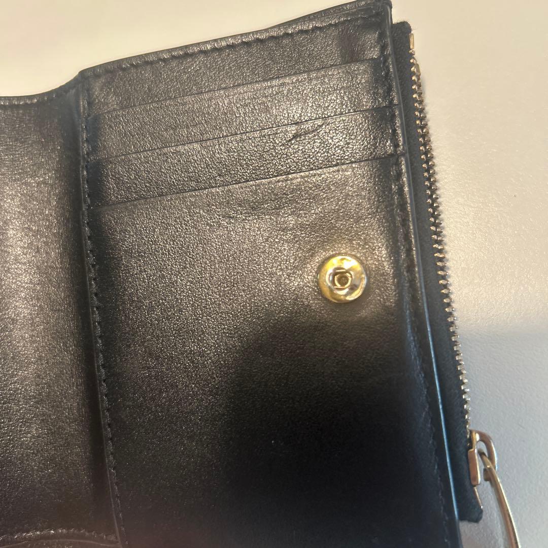 BOTTEGA VENETA(ボッテガヴェネタ) 2つ折り財布 カセット 黒