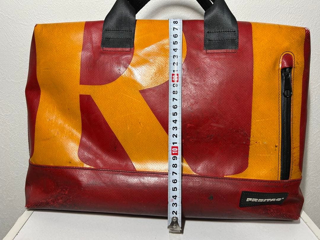 【美品】フライターグ　ROY F302 赤×オレンジ ショルダーバッグ