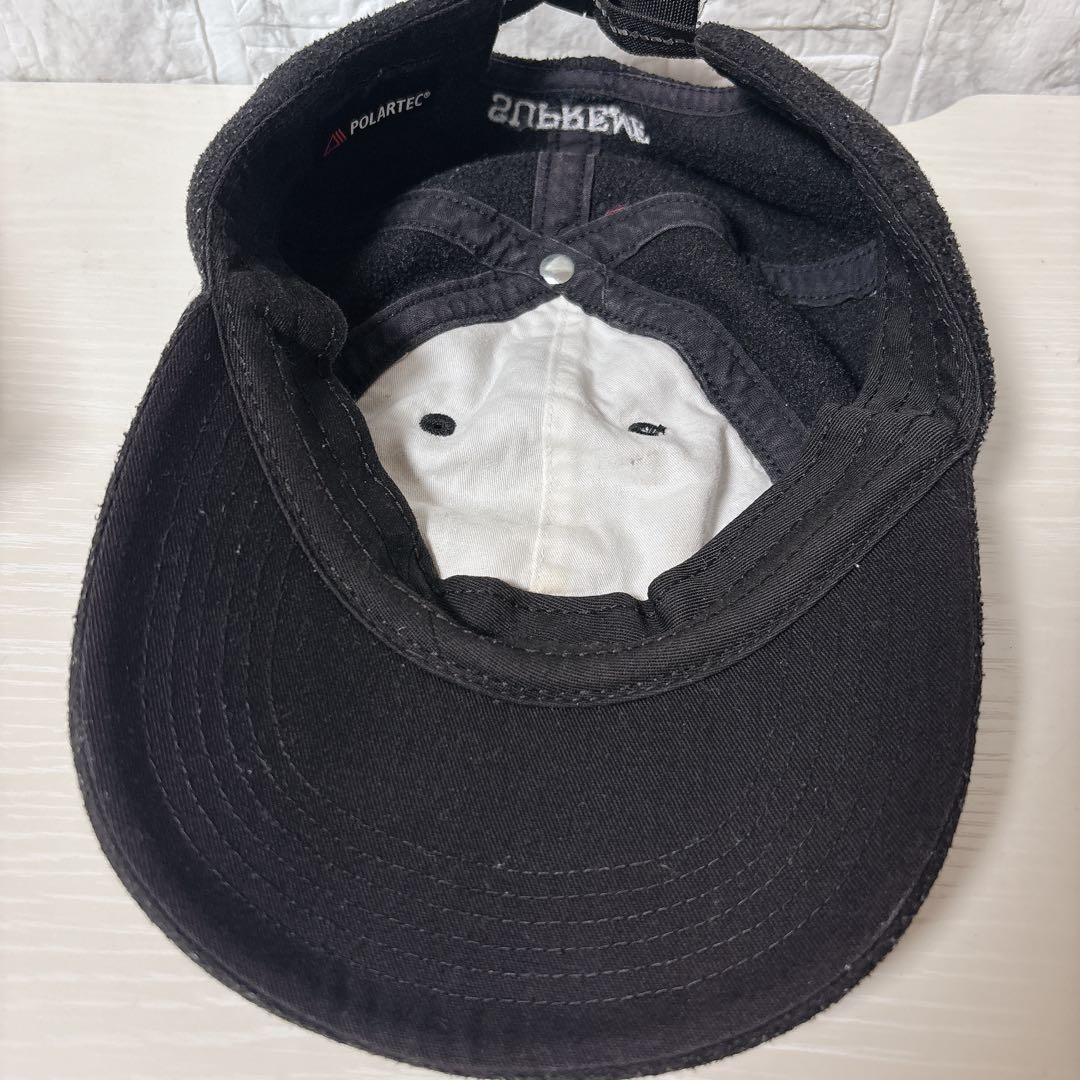 Supreme（シュプリーム）Sロゴ」「ポーラテック」「キャップ」フリース帽子