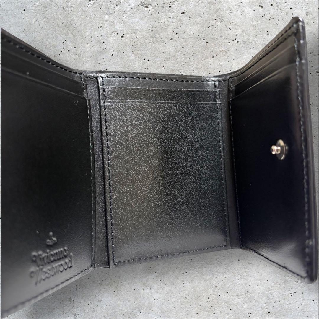 Vivienne Westwood 三つ折り財布 ブラック オーブパッチ