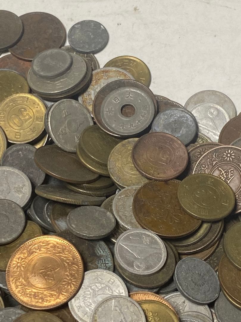古銭 銅貨黄銅貨青銅貨ニッケル貨錫貨アルミ貨など大量 3.6㎏ NO.63