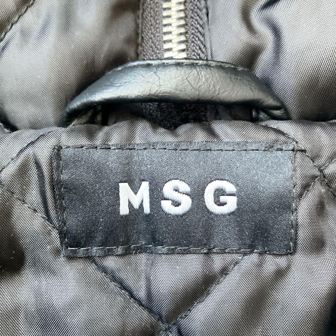 極美品✨MSG N-2B フライト ミリタリージャッケット レザー S 完売品