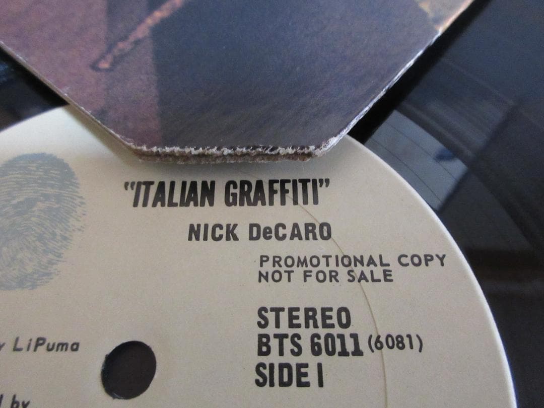 ★NICK DECARO / ITALIAN GRAFFITI★US Org.