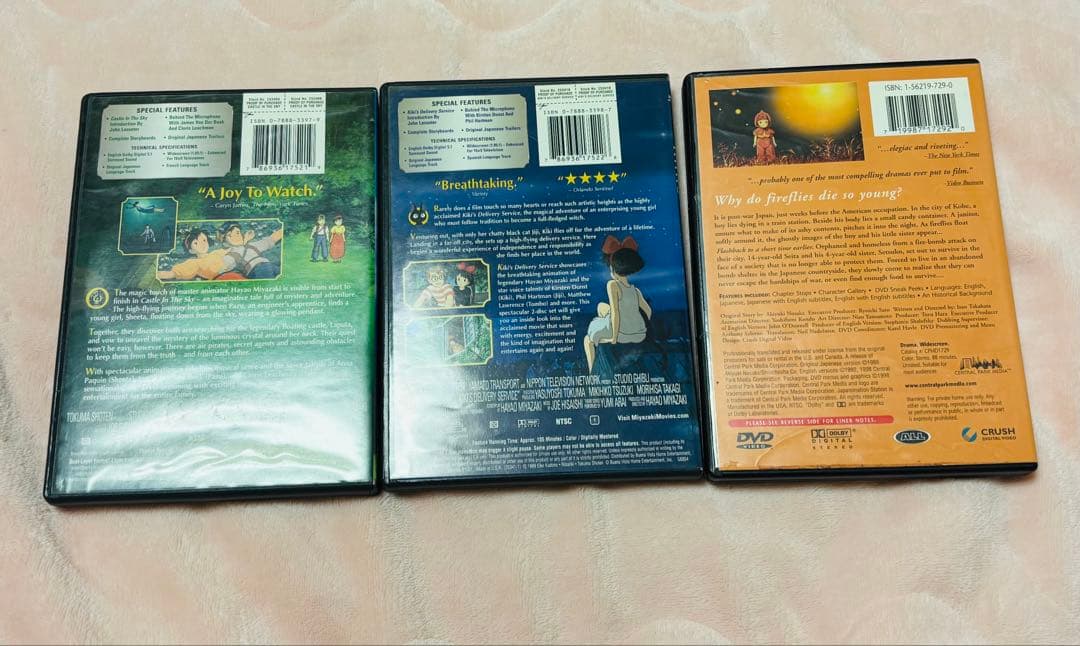 【美品】スタジオジブリ DVD 3本セット※Region 1