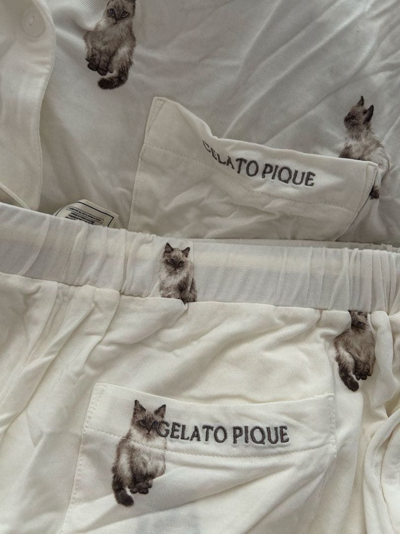 gelato pique 猫柄　ルームウェア　セット　ラグドール