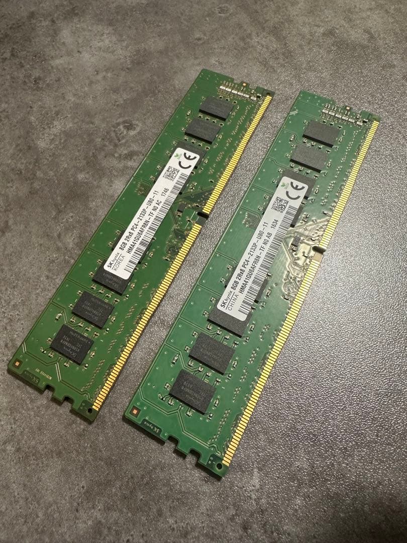 SK hynix 8GB DDR4 2133MHz メモリ