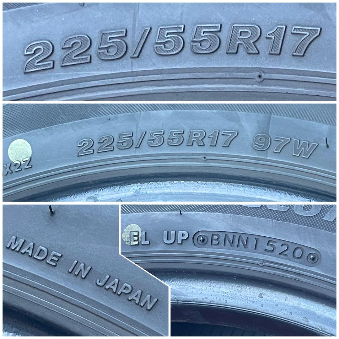 送料無料★225/55R17 97W★ブリヂストンREGNO GR-XII 4本