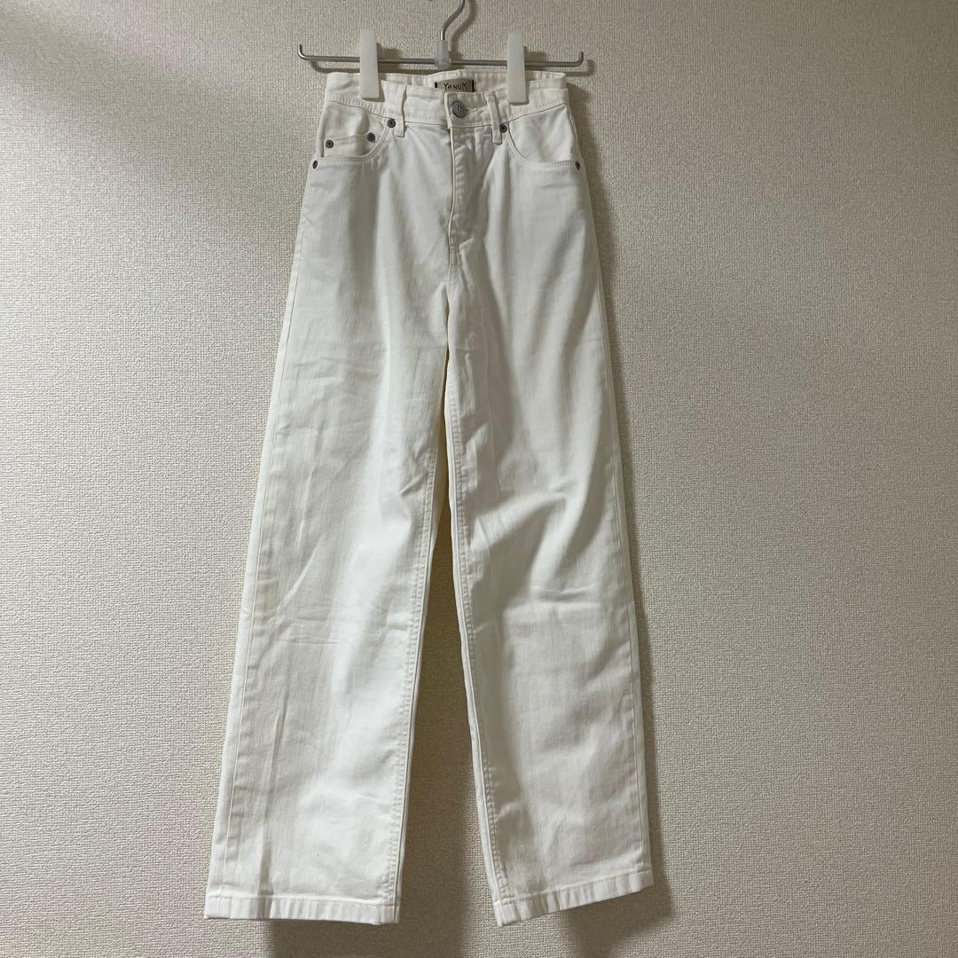 YANUK SpillProof加工 ワイドストレートデニムパンツ LILITH