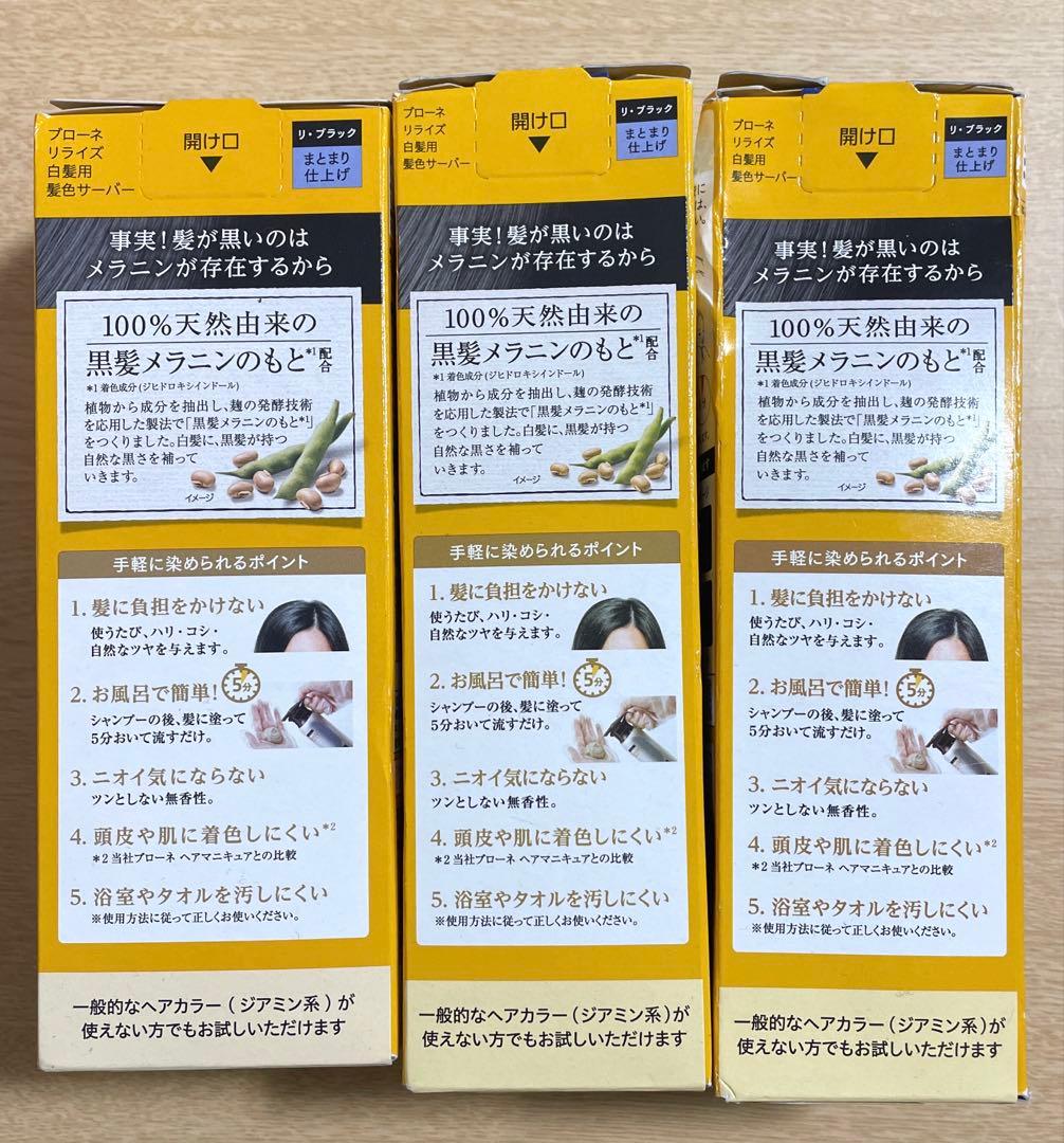 リライズ 白髪用髪色サーバー リ・ブラックまとまり仕上げ本体2本替え用1箱セット