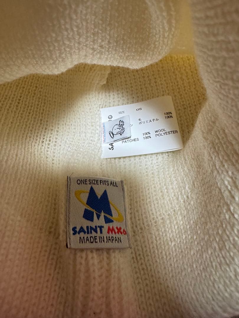 帽子 SAINT MXXXXXX KNIT CAP SAINT White24AW
