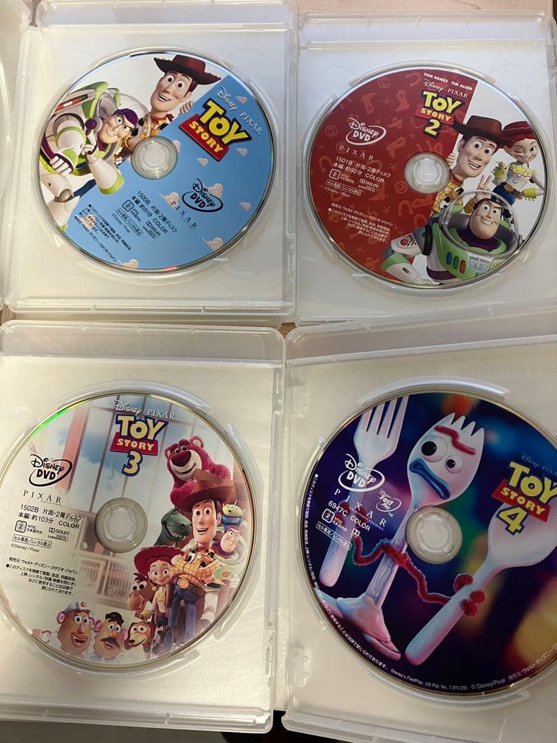 【美品】トイストーリー　４作品　MovieNEX DVD 純正ケース